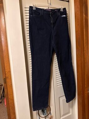 Gloria Vanderbilt Straight Leg Jeans - Dark Blue